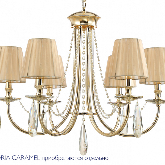 Люстра Crystal Lux VICTORIA SP6 GOLD/AMBER
